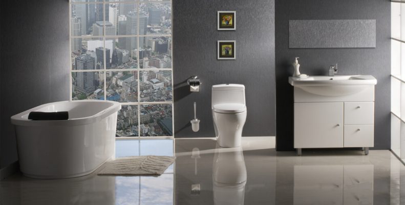Phối Cảnh Bàn Cầu TOTO 2 Khối CT940K#W