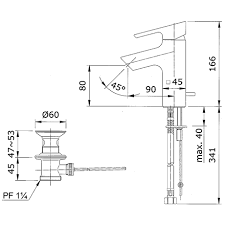 Bản vẽ kỹ thuật Vòi Chậu TOTO TX115LI