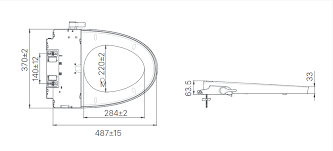 Bản vẽ Kĩ Thuật Nắp Rửa Cơ Inax CW_S32VN
