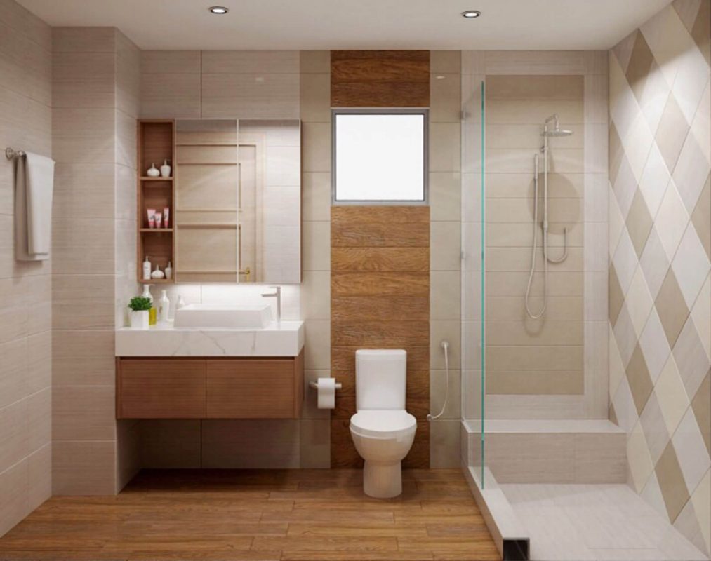 Gạch Vân Gỗ SKYWOOD PINE Lát Nền Nhà Tắm - Tạo Nên Không Gian Thêm Sang Trọng
