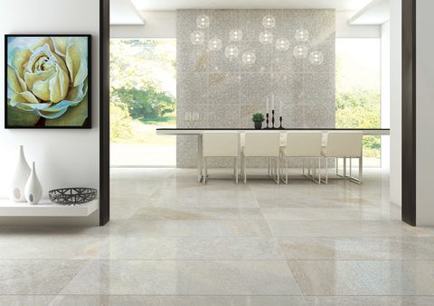 Phối Cảnh Gạch Malaysia 60x60 LISBON GREY NAT