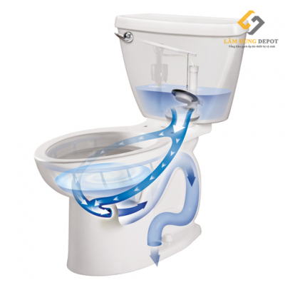 Thiết kế mẫu bồn cầu với lực xả mạnh mẽ