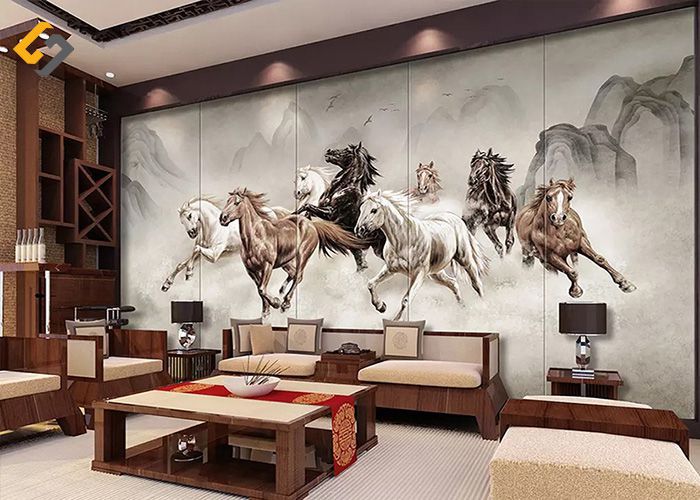 Gạch hoạ tiết, màu sắc hài hoà với nội thất không gian tạo nên sự đồng điệu