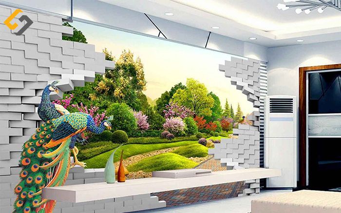Sự kết hợp nội thất với gach 3D đầy ấn tượng, bởi sự phá cách đến không ngờ