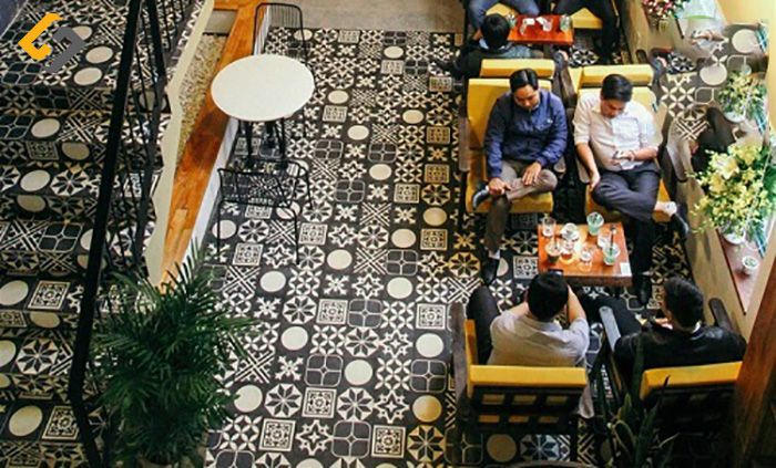 Ấn tượng mạnh mẽ với quán cafe tạo nên nét cổ điển kết hợp sự hiện đại