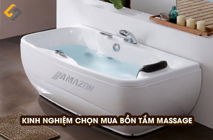 Kinh nghiệm chọn mua bồn tắm massage phù hợp với không gian sử dụng