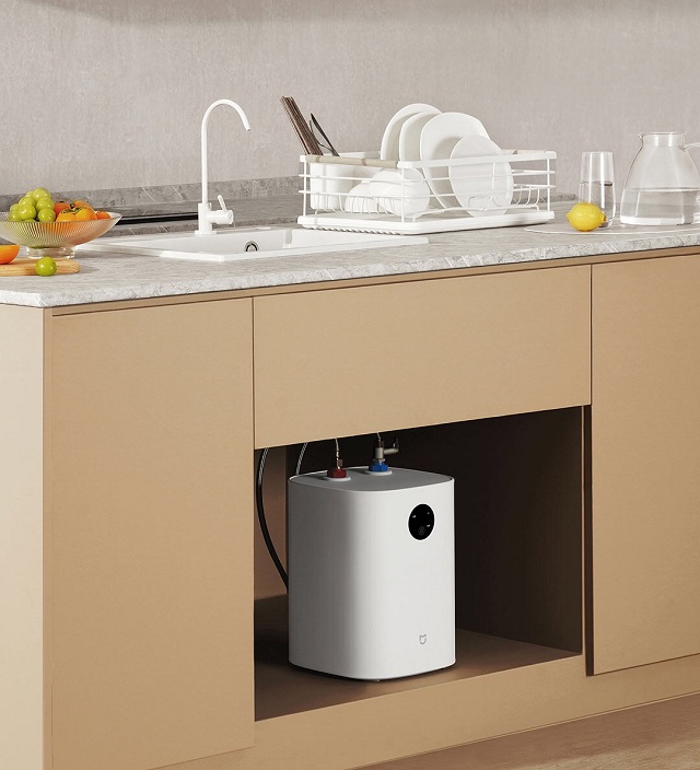 Vòi bếp sử dụng máy nước nóng gián tiếp an toàn