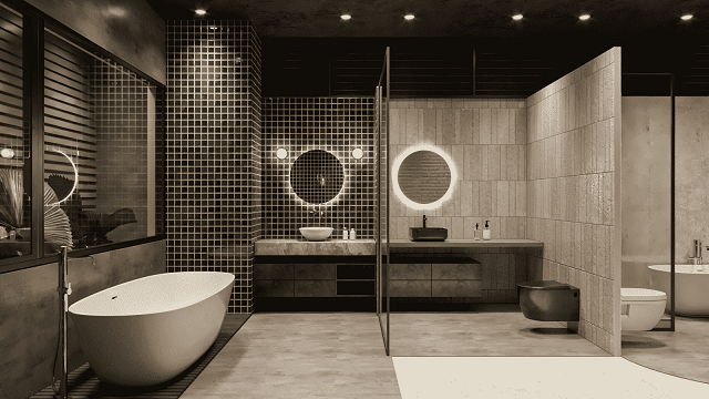 Trang trí nhà tắm đẹp với thiết bị vệ sinh Lâm Hùng