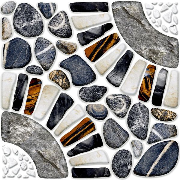 Gạch lát nền sân vườn mã latapple-5802 hoạ tiết sỏi đá với màu sắc nét